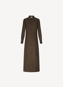 Rohe - Robe Chemise Longue En Soie - Brown - Femme