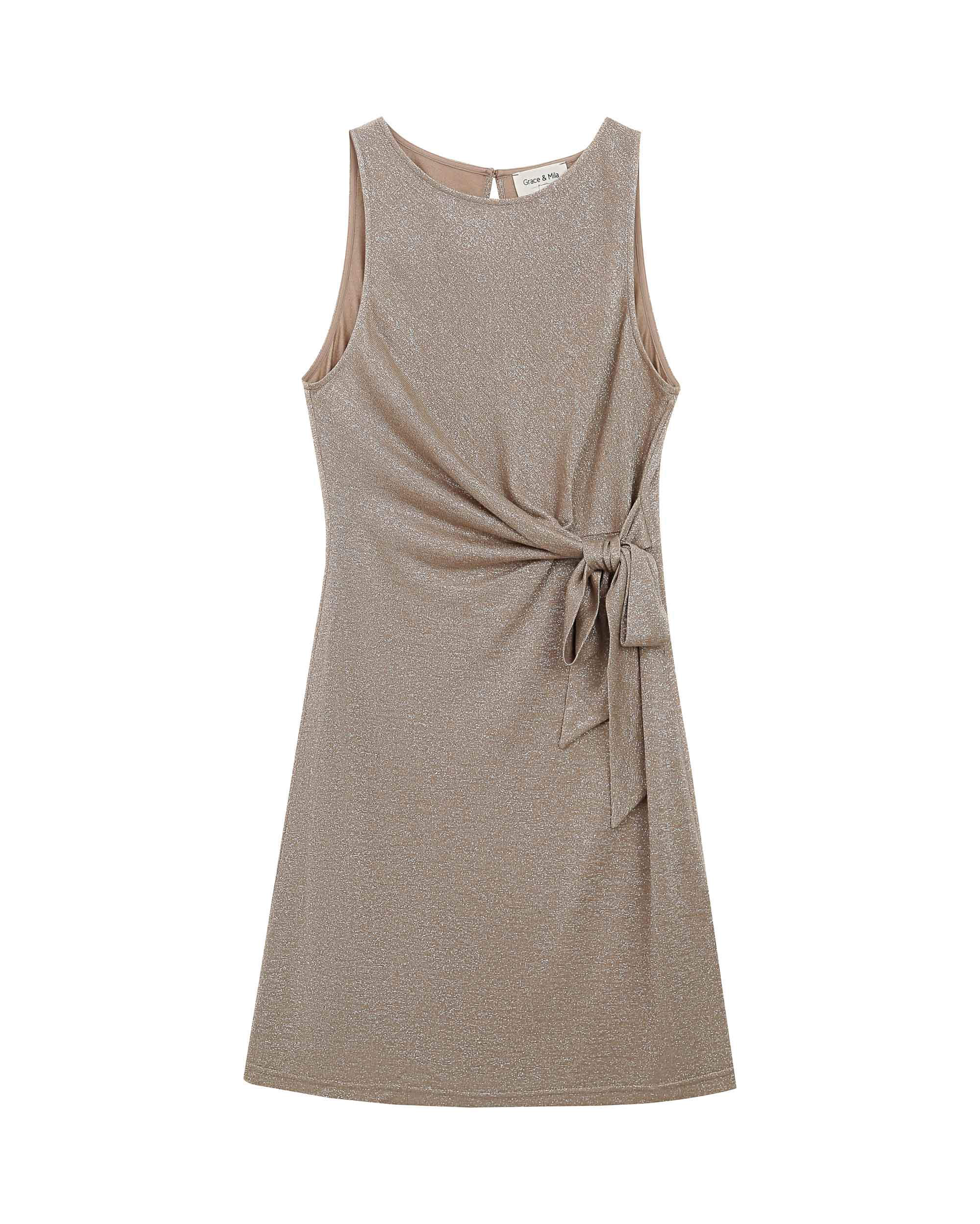 Rolling Short Dress - Taupe
