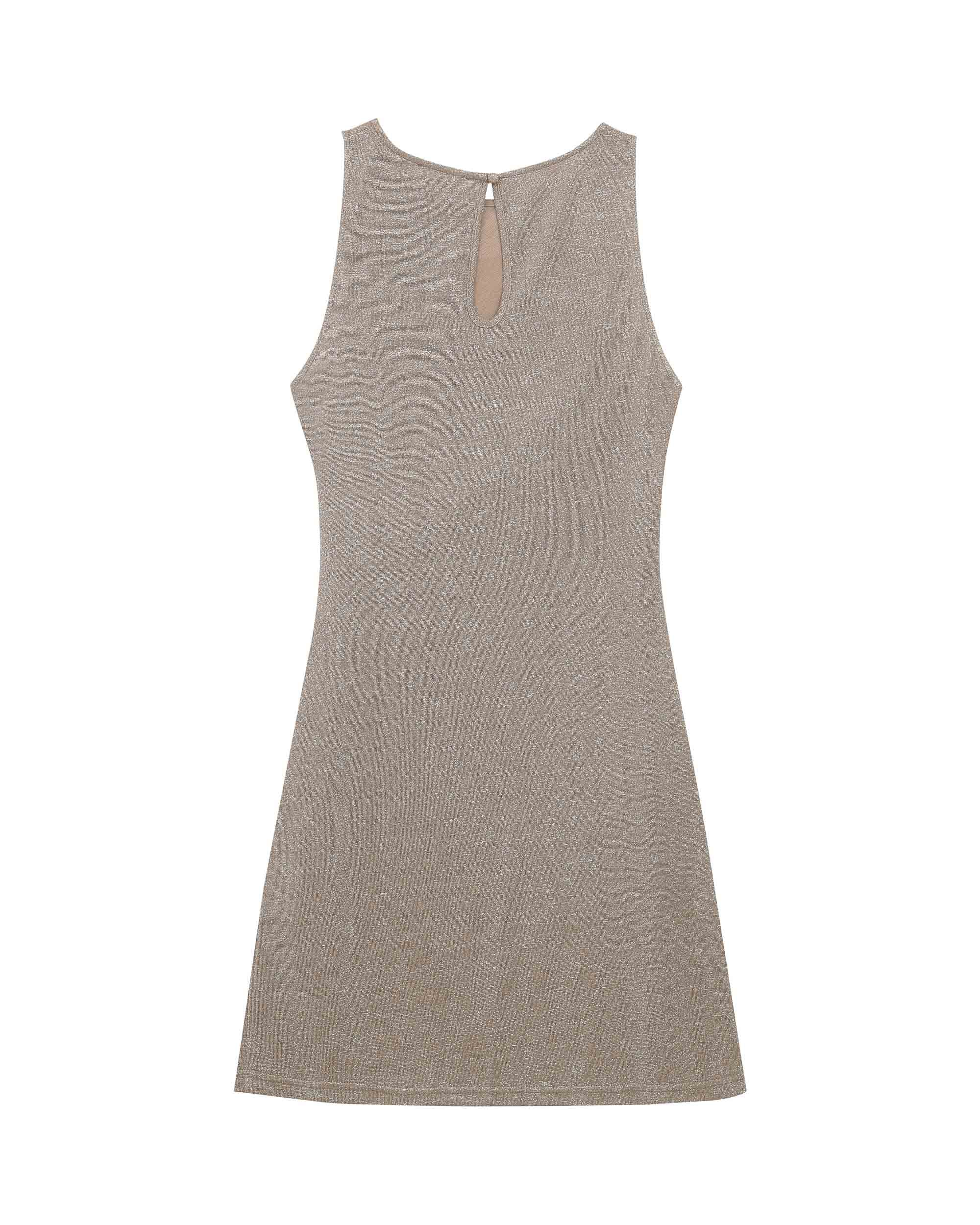 Rolling Short Dress - Taupe