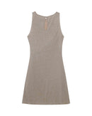 Vestido Corto Con Ruedas - Taupe