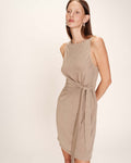 Rolling Short Dress - Taupe