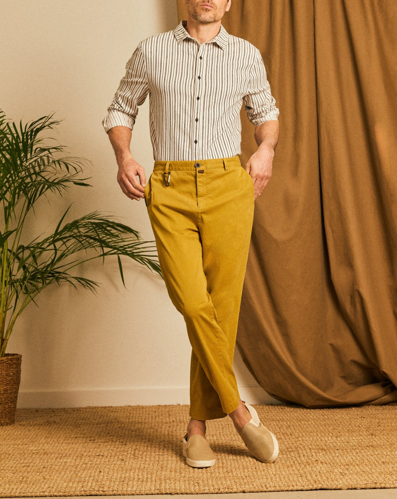 Reiko - Pantalon Chino Romain - Oil - Homme