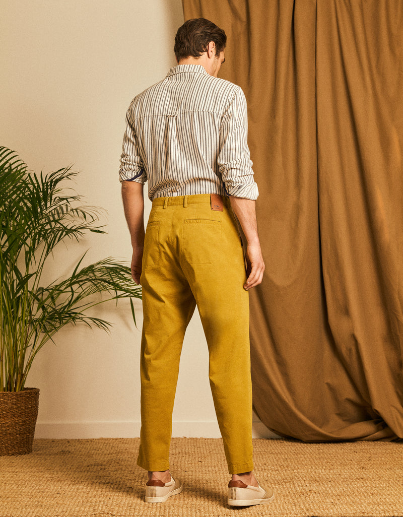 Reiko - Pantalon Chino Romain - Oil - Homme