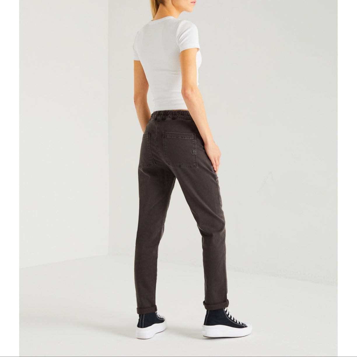 Pantalon Cargo Roma Jog - Carbone - Femme