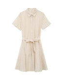 Robe Courte Romane - Ecru