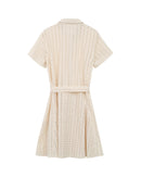 Robe Courte Romane - Ecru