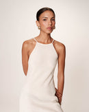 Vestido Corto Romántico - Crudo