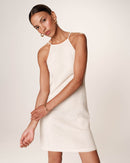 Vestido Corto Romántico - Crudo