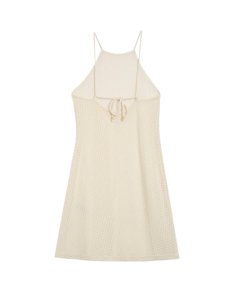 Vestido Corto Romántico - Crudo