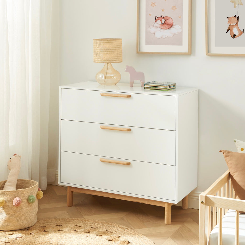 Rome - Comò per bambini a 3 cassetti - Bianco
