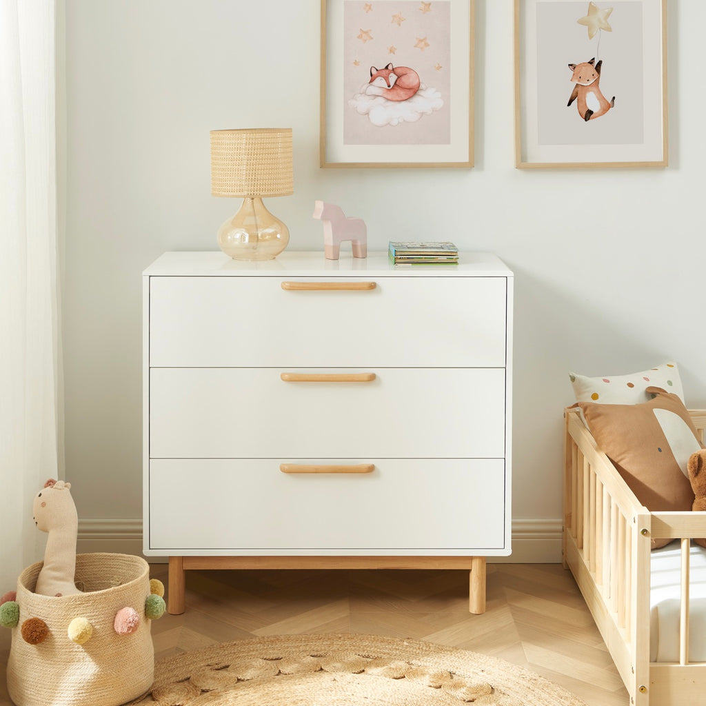 Rome - Comò per bambini a 3 cassetti - Bianco