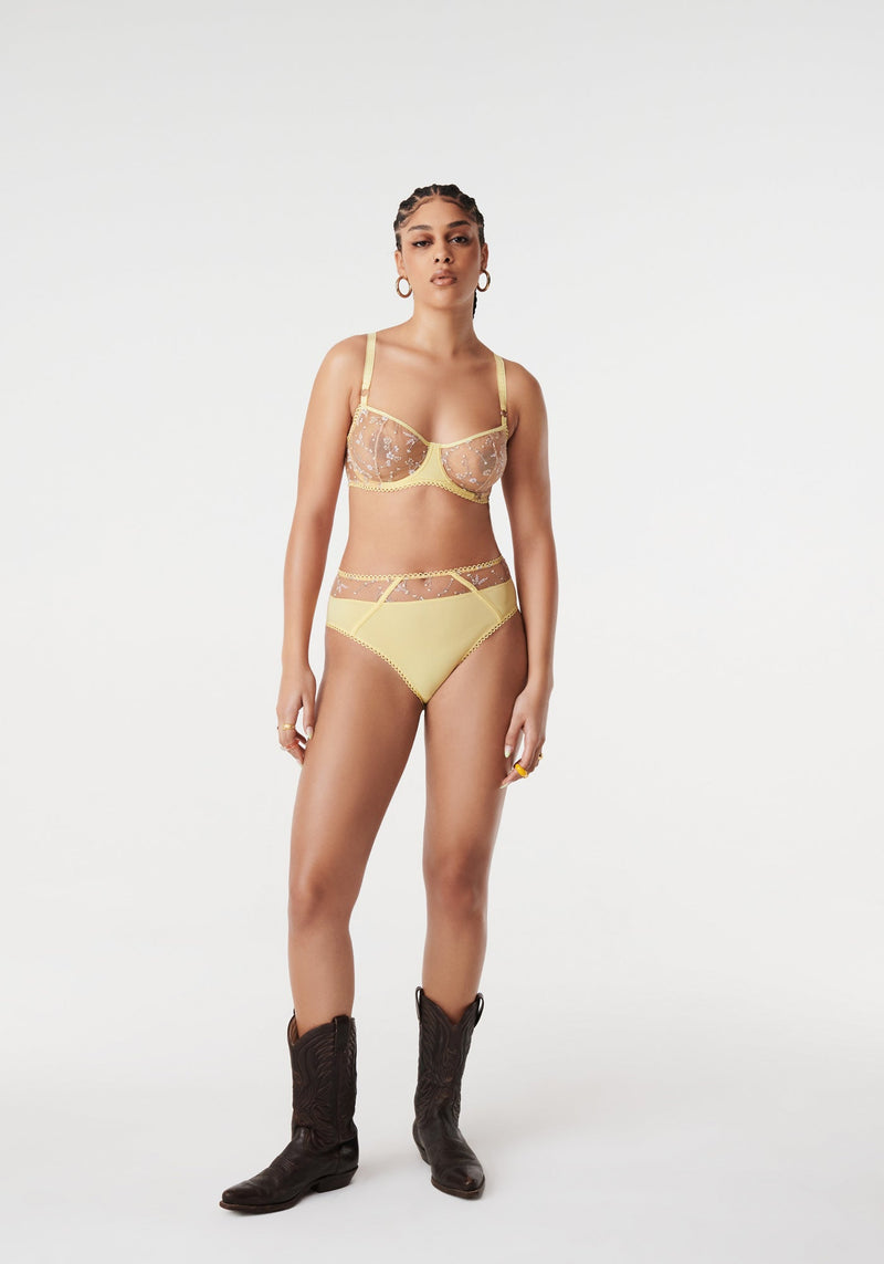 Culotte Haute Romeo - Jaune