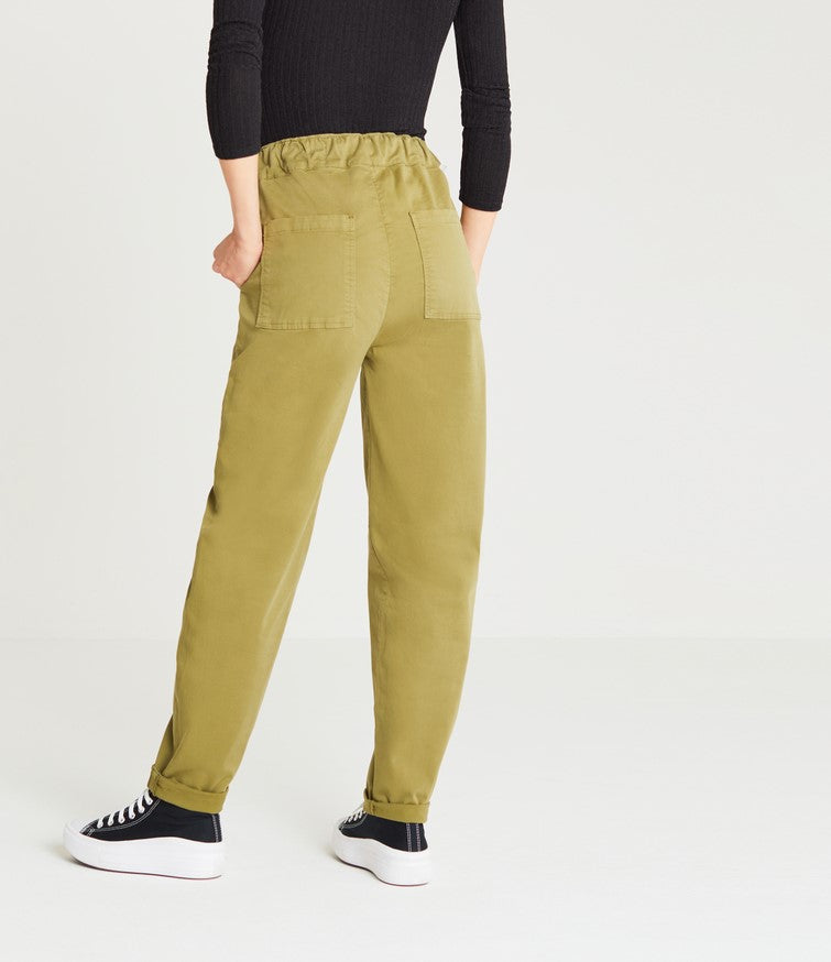 Reiko - Romie Basic H23 Baggy Jeans - Khaki - Woman