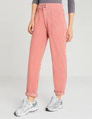 Reiko - Romie Velvet H23 Baggy Jeans - Pink Mist - Woman