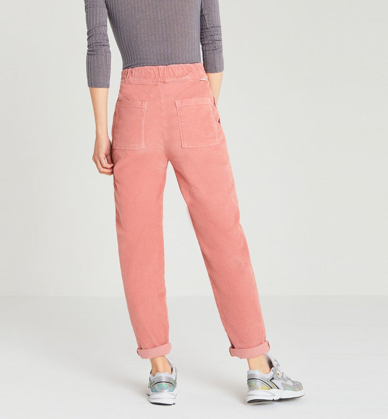 Reiko - Romie Velvet H23 Baggy Jeans - Pink Mist - Woman