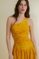 Asymmetrical Dress - Yellow