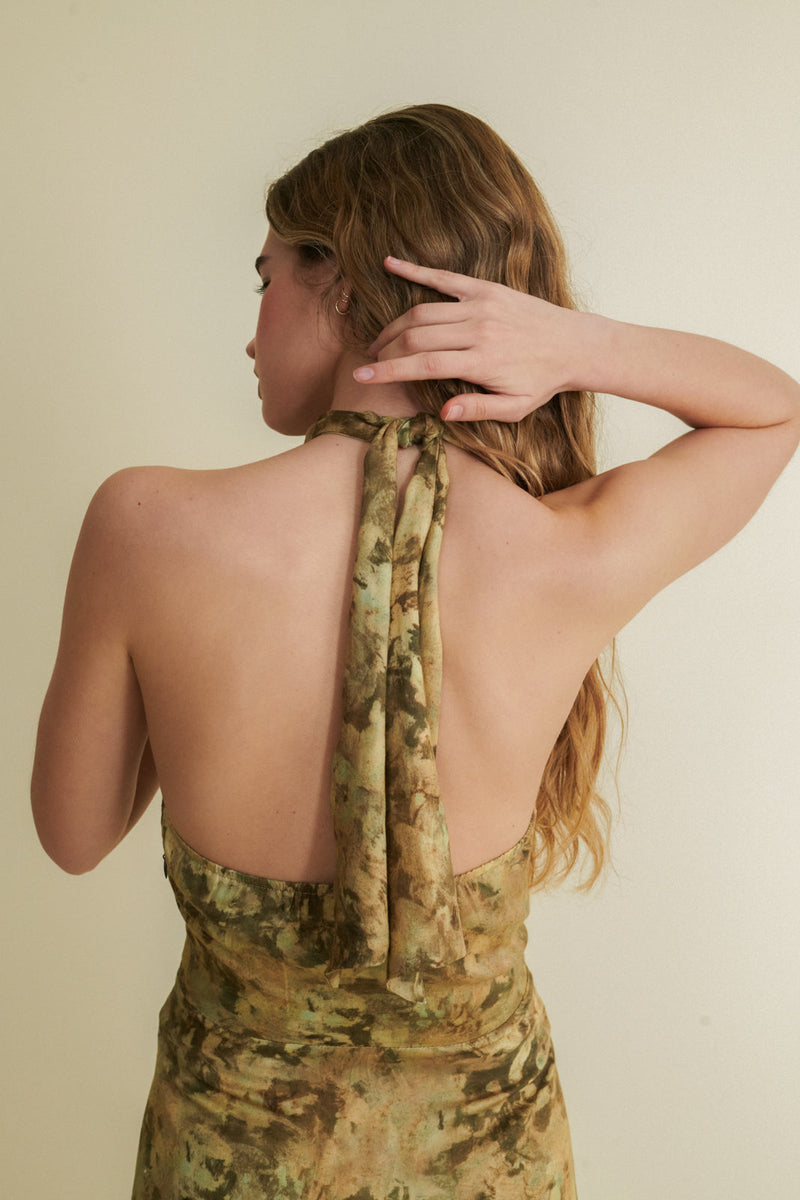 Caleana Midi Dress - Green