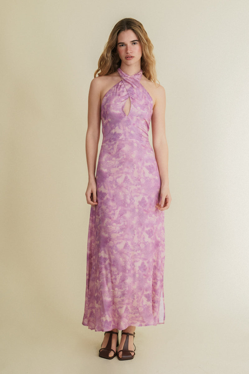 Caleana Midi Dress - Lilac