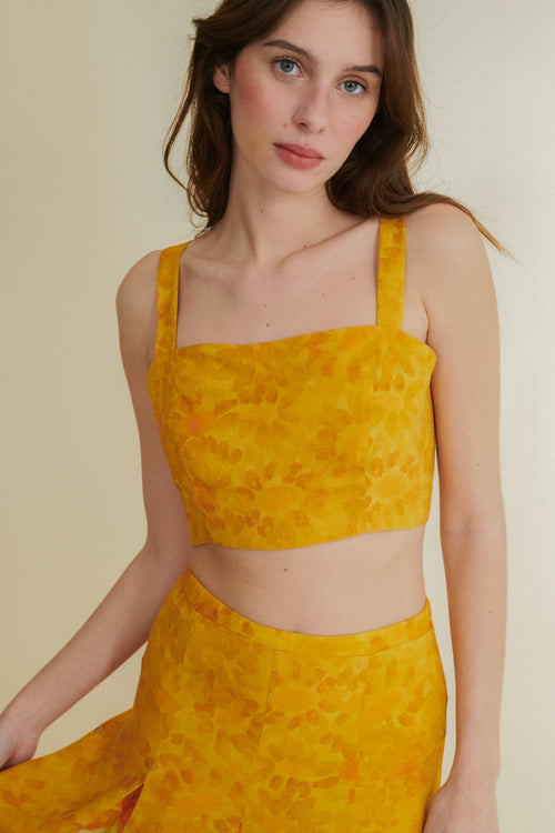 Ivy Crop Top - Yellow