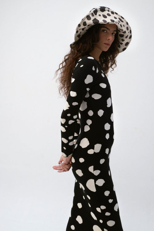 Valeria Dress - Black & White