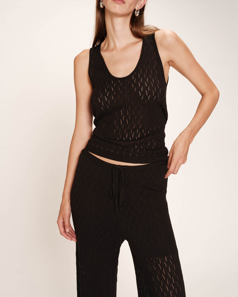 Pantalón Romy Negro Calado