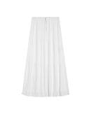 Long Fluid Skirt Ecru Ronsard