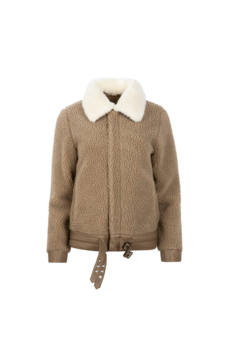 Manteau Ron / Ivory - Peanut Butter / Ivory