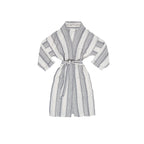 Linen Kimono with Belt - Room - Bluestripe