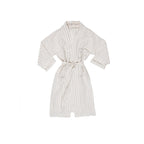 Goldstripe Linen Kimono with Belt - Room