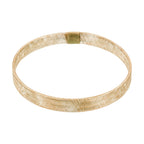 Pulsera "Malla tejida de 7 mm" - Oro amarillo 375/1000