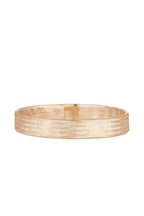 Pulsera "Malla tejida de 7 mm" - Oro amarillo 375/1000