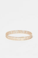 Bracelet"Maille Tissée 7Mm" Or Jaune 375/1000 - Or Jaune 375/1000