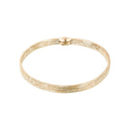 Pulsera “Dentelle De L’Amour 5 mm con cierre abovedado” - Oro amarillo 375/1000