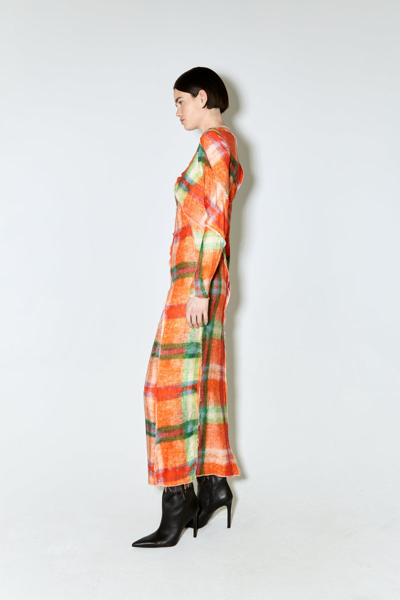 Robe Rosalia Imprimé Tartan