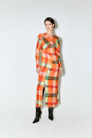 Robe Rosalia Imprimé Tartan