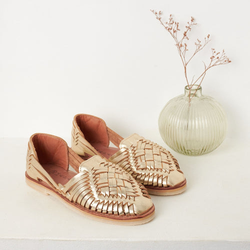 Huaraches Rosalia - Champagne