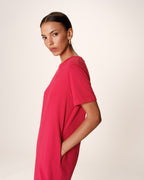 Rosalie Midi Dress - Cherry