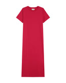 Rosalie Cerise Short Sleeve Long Dress
