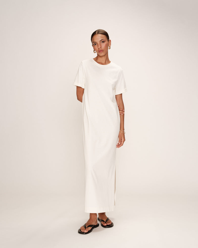 Robe Mi-Longue Rosalie - Ecru
