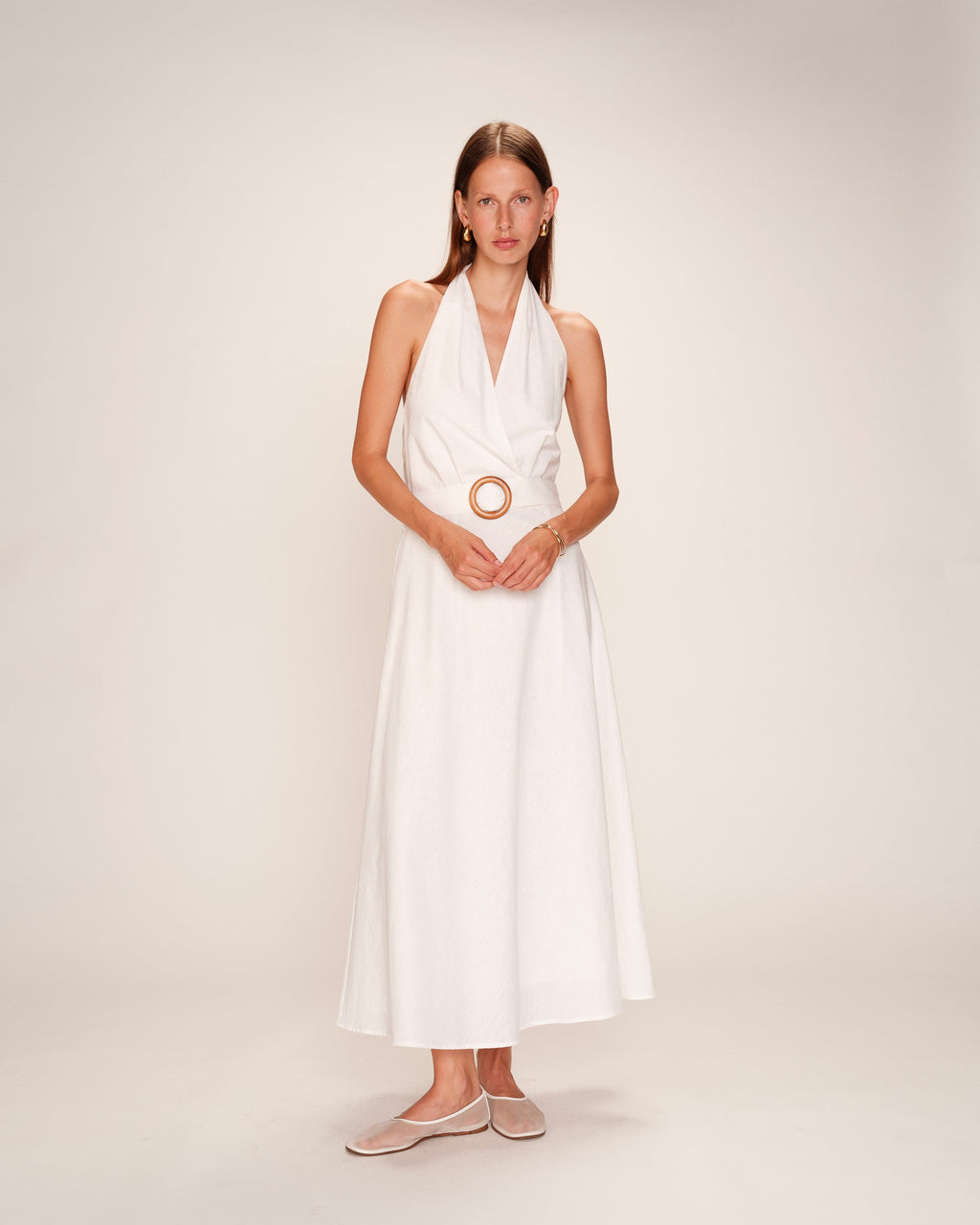Robe Longue Rosamour - Ecru