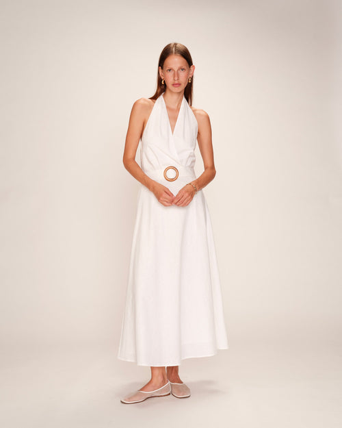 Vestido Largo Rosamour - Crudo
