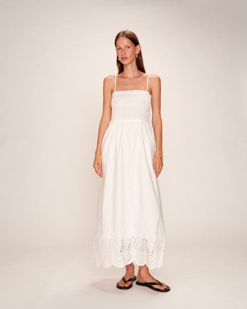 Rosebella Long Dress - Ecru
