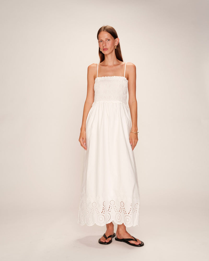 Rosebella Long Dress - Ecru