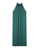 Robe Mi-Longue Rose - Emeraude