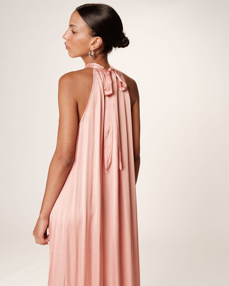 Vestido midi rosa - Rosa