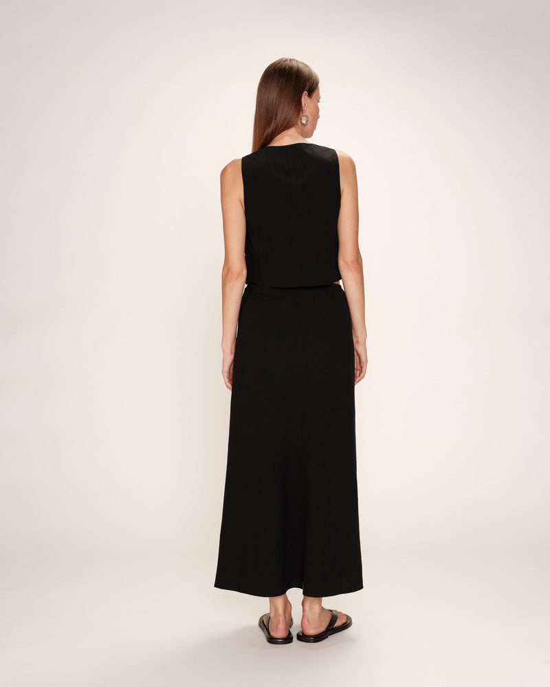 Falda pelirroja - Negro