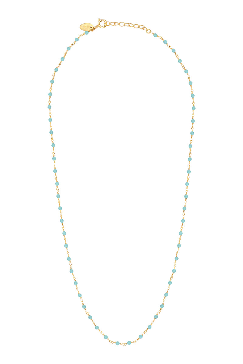 Collar Roxana Largo 45Cm Amazonita