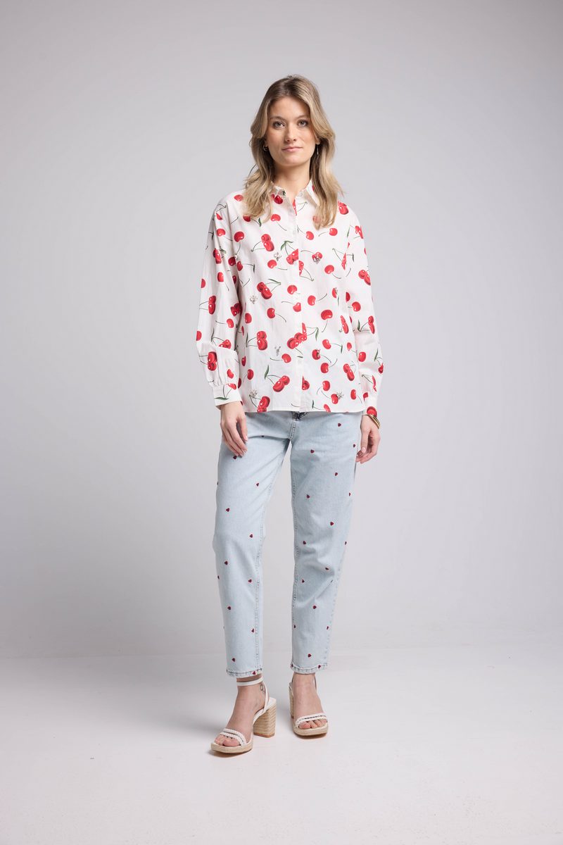 Chemise - Blanc Et Rouge