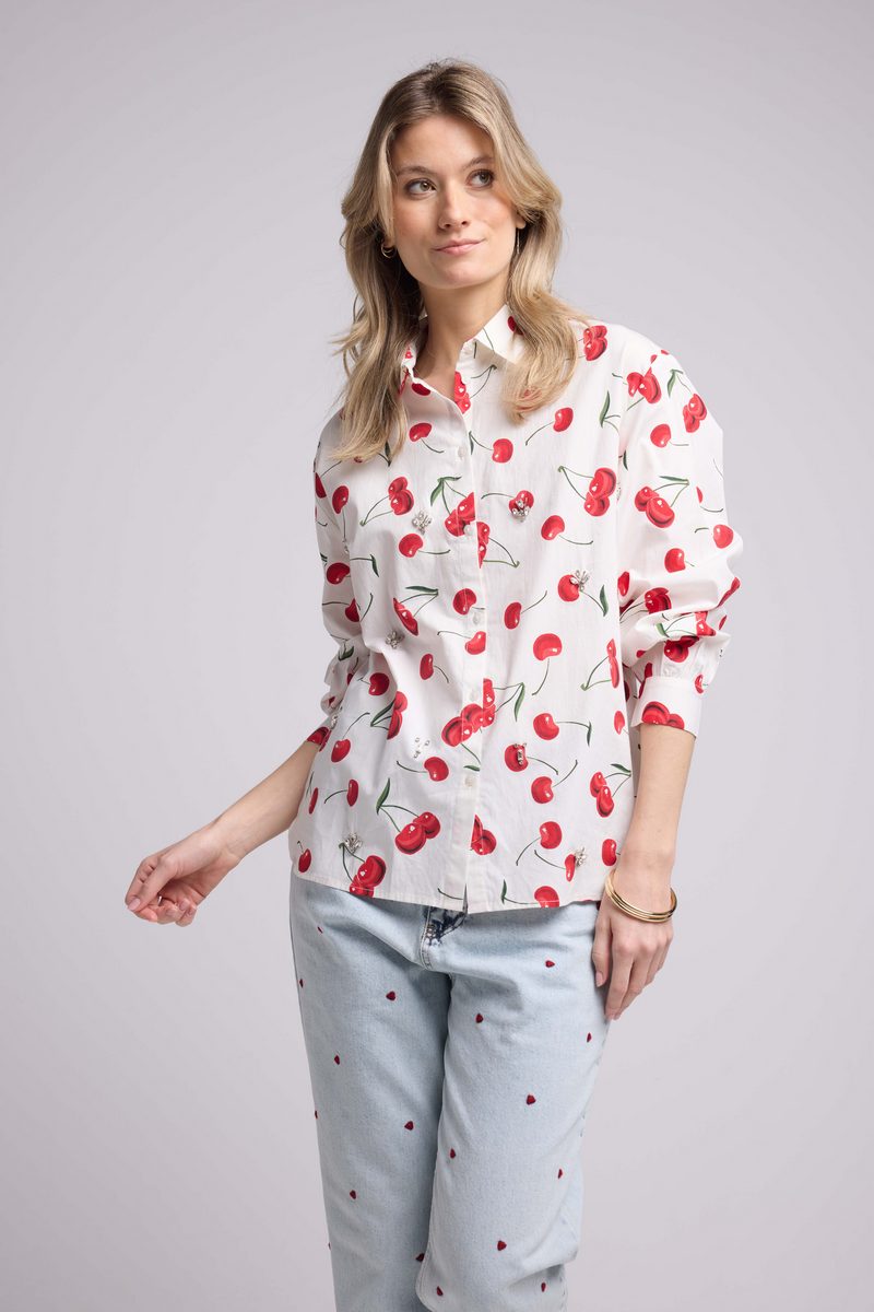 Chemise - Blanc Et Rouge