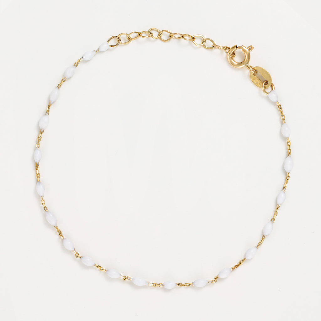 Pulsera Amada Blanca - Oro amarillo